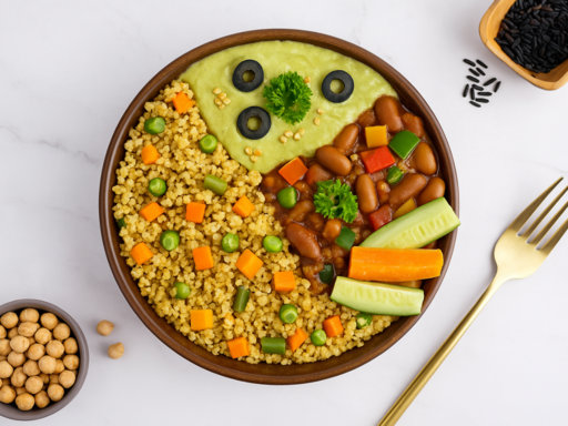 Pesto Hummus Millet Bowl Veg