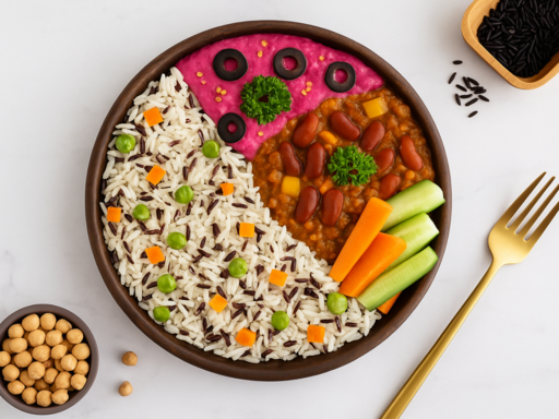 Beetroot Hummus Buddha Bowl Veg