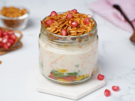 Carrot Curd Rice Pop