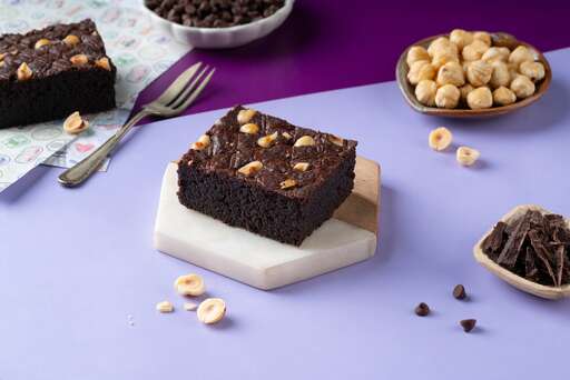 Hazelnut Chocolate Brownie - 1Pc