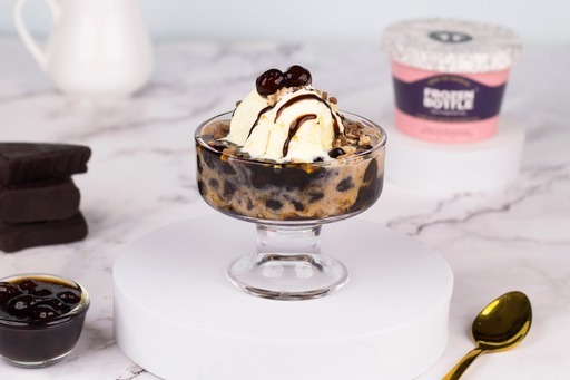 Hot Fudge Boba Ice Cream