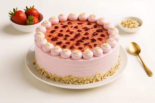 Fruit Chunk Strawberry Cake [450 G]