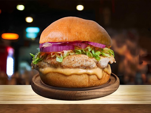 Juicy Chicken Delight Burger