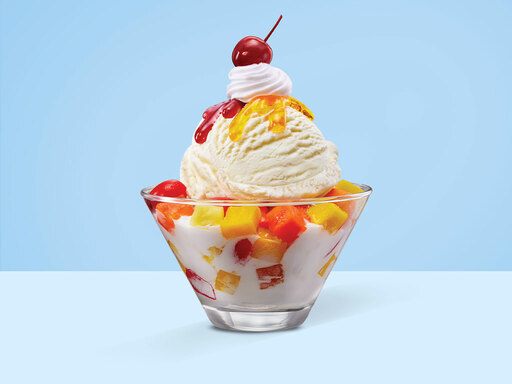 Vanilla Fruit Cream Sundae
