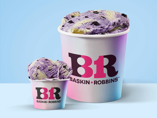 Blueberry 'N White Chocolate Ice Cream