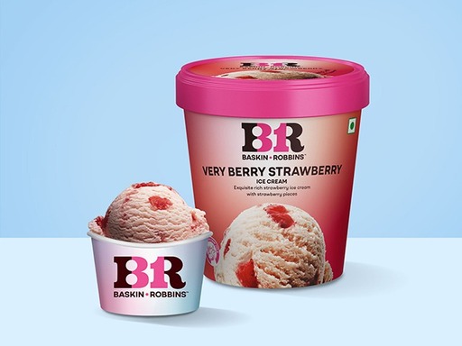 Very Berry Strawberry Ice Cream (Factory Sealed 700ml)