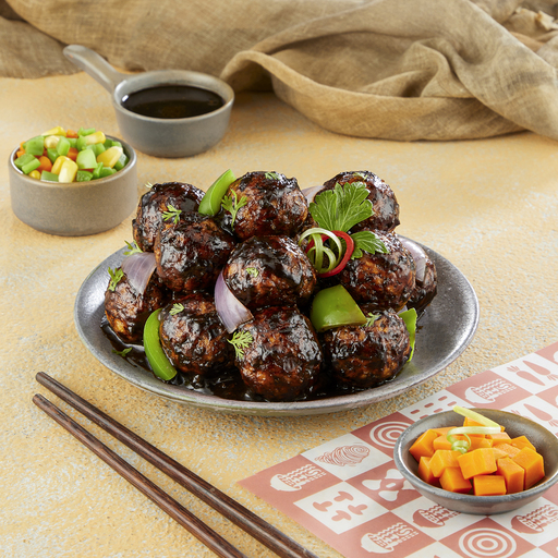 Manchurian Ball In Choice Of Sauce - Mini