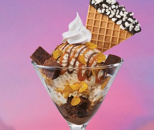 Salted Caramel & Brownie Gelato Sundae
