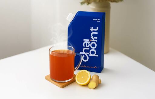 Sugarless Ginger Lemon Chai Flask