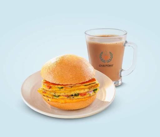Ginger Chai - Uniflask + Freshly Made Bun Omelette