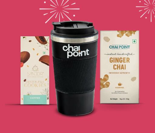 JetBrew Sipper Gift Hamper (Black) With Premium Assam Tea