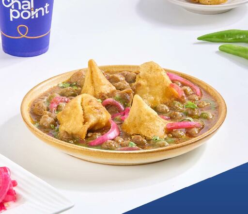 Chaatpata Chole Samosa