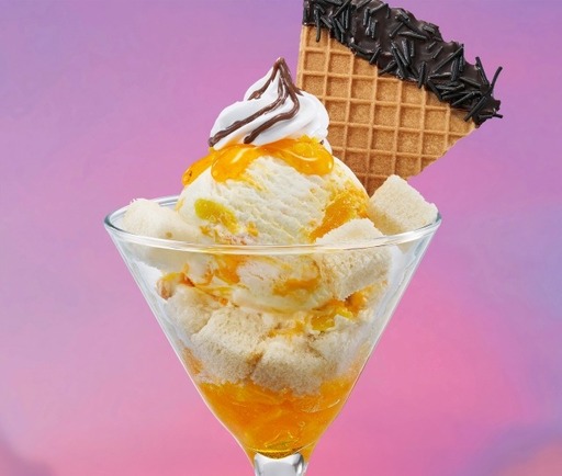 Mango & Cream Gelato Sundae