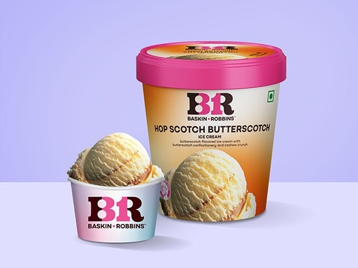 Hop Scotch Butterscotch Ice Cream (Family Prepack 450 Ml)