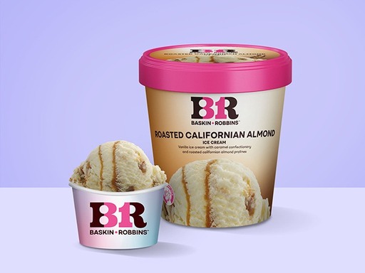 Roasted Californian Almond Ice Cream (Regular Scoop)