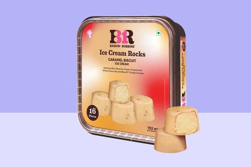 Caramel Biscuit Ice Cream Rocks