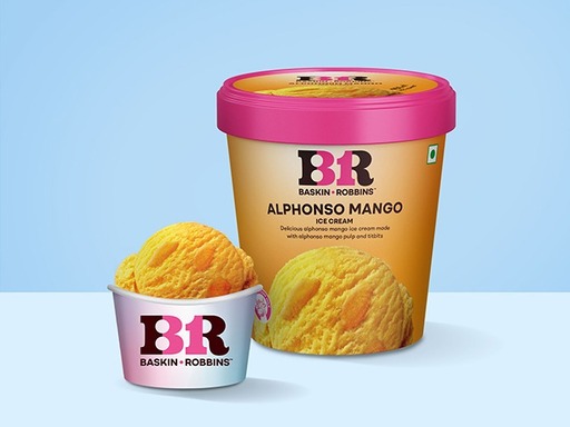 Alphonso Mango Ice Cream (Small Scoop)