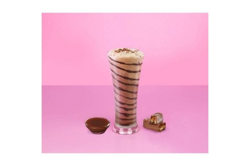 Snickers Milkshake With Dutch Chocolate Ice Cream