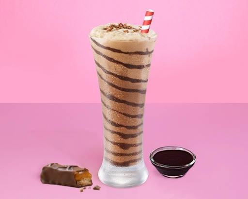 Snickers Milkshake With Snickers Ice Cream