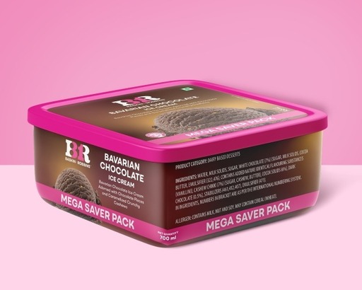 Bavarian Chocolate Ice Cream (Family Prepack 700 Ml)