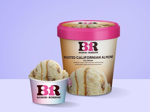 Roasted Californian Almond Ice Cream (Tub)