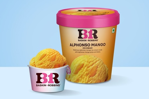Alphonso Mango Ice Cream (Tub)