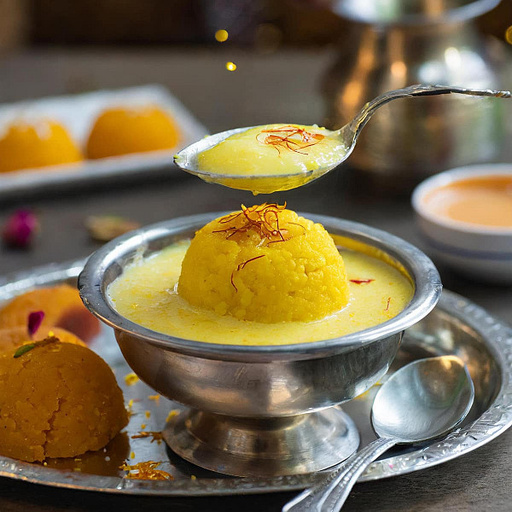 Kesar Rajbhog With Rabri