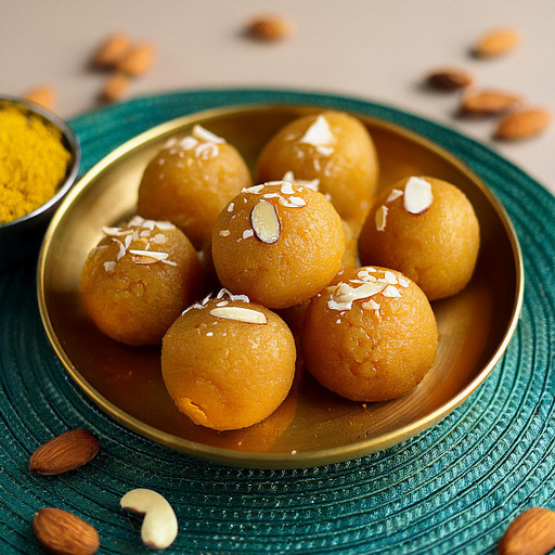 Badam Desi Ghee Laddu [200 Gms - 6 Pcs]