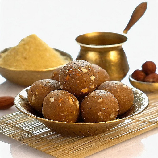 Atta Gond Ghee Laddu [200 Gms - 6 Pcs]