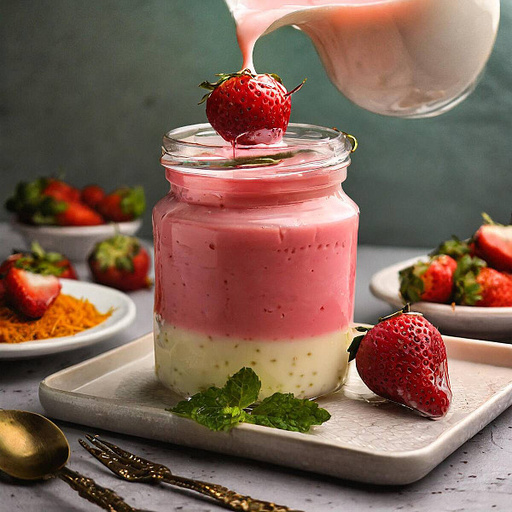 Strawberry Rabri Falooda