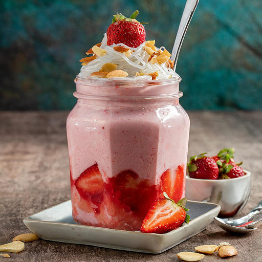 Strawberry Symphony Falooda Sundae