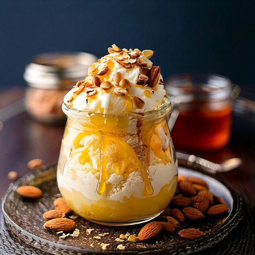Badam & Honey Sundae