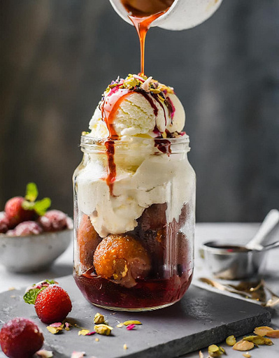 Gulab Jamun Sundae