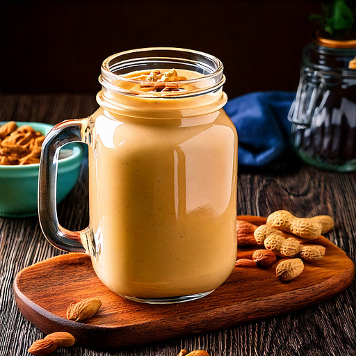 Sattu Peanut Butter Shake [450 Ml Mason Jar]