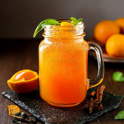 Jeera Orange Sparkle [450 Ml Mason Jar]