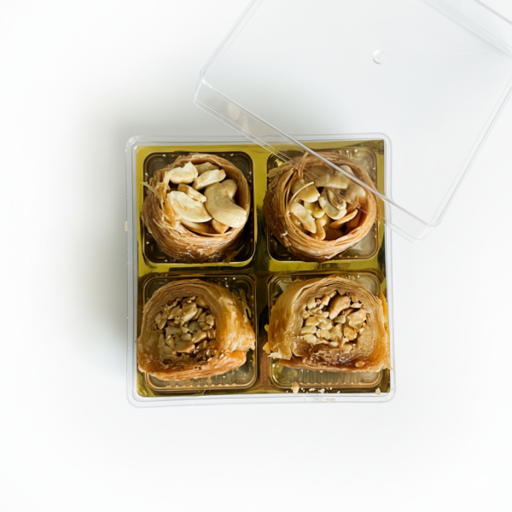 Duo Delight Baklava Gift Box - 4 Cavity Square [2 Variants]