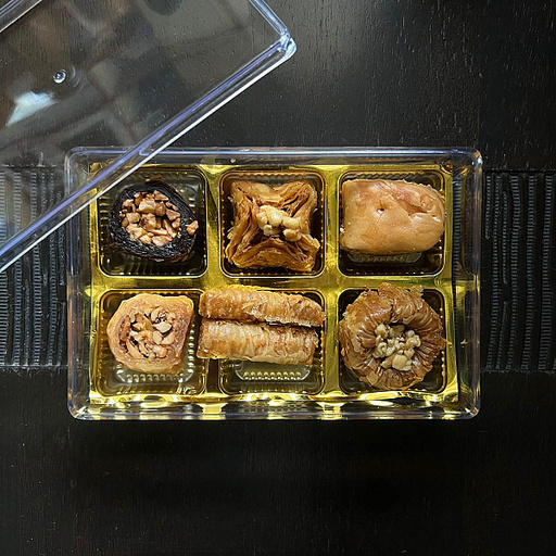 Mega Mix Baklava Gift Box - 6 Cavity Recta [6 Variants]