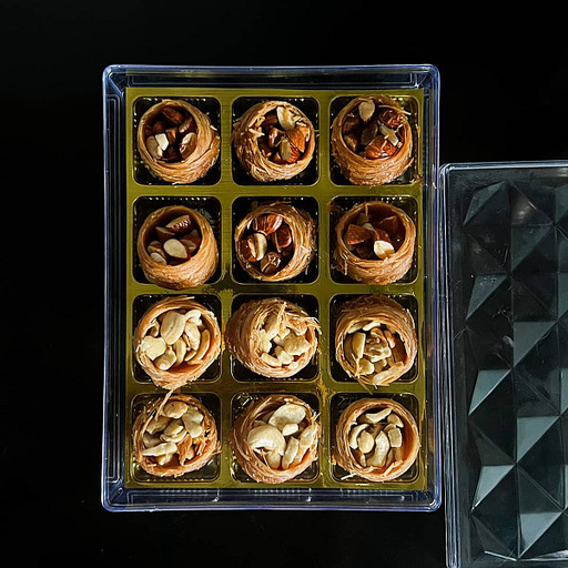 Double Delight Baklava Gift Box - 12 Cavity Recta [2 Variants]