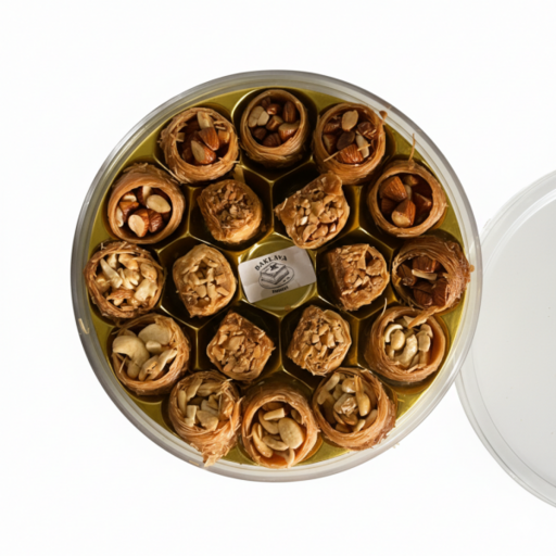 Gourmet Trio Baklava Gift Box - 18 Cavity Round [3 Variants]