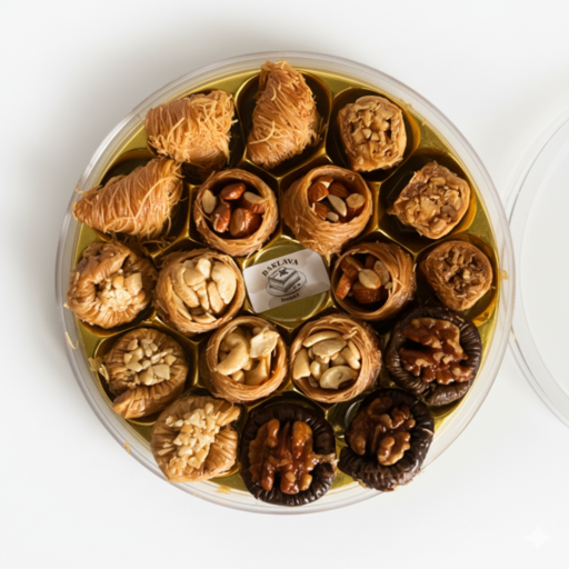 Variety Six Baklava Gift Box - 18 Cavity Round [6 Variants]