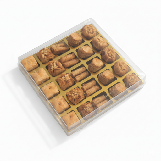 Crystal Quintet Baklava Gift Box - 25 Cavity Square [5 Variants]