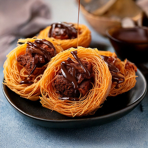 Brownie Oshe Bul Bul Kunafa Baklava