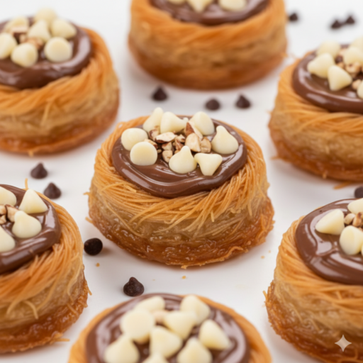 Triple Chocolate Oshe Bul Bul Kunafa Baklava