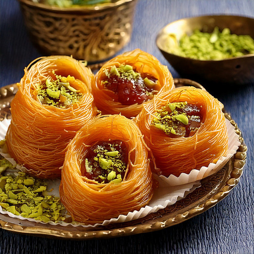 Dates Oshe Bul Bul Kunafa Baklava