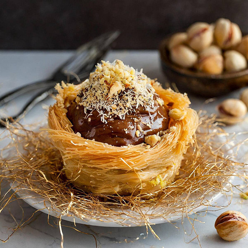 Nutella Hazelnut Oshe Bul Bul Kunafa Baklava