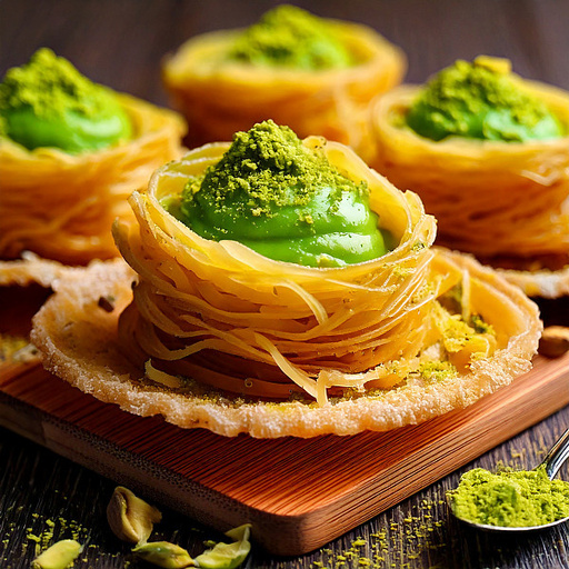 Signature Pistachio Oshe Bul Bul Kunafa Baklava