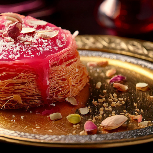 Rose Kunafa [5" 220 Gms]