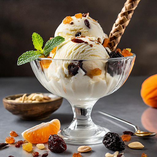 Vanilla Dry Fruit Ice Cream