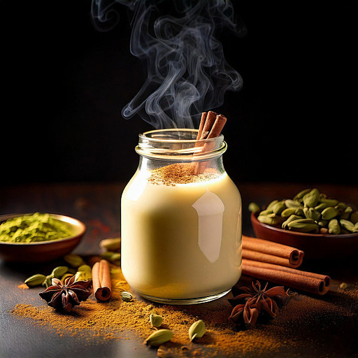 Hot Masala Milk [450 Ml Mason Jar]