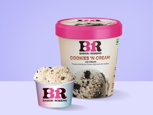 Cookies N Cream Ice Cream (Family Prepack 450 Ml)